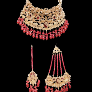 Coral Blossom Bridal Set