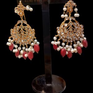 Coral Pearl Earrings