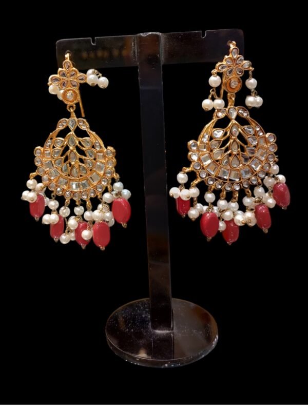 Coral Pearl Earrings