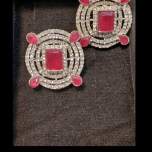 Ebony Square Earrings