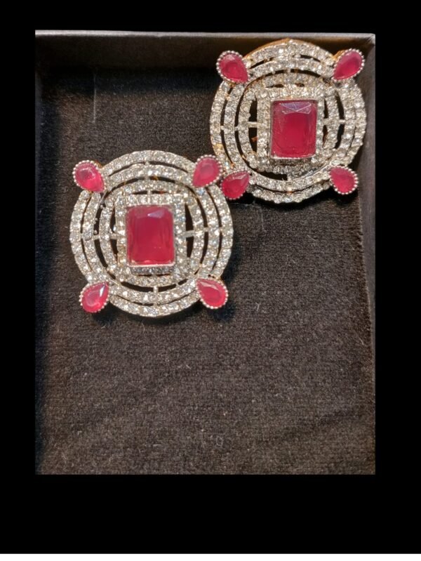 Ebony Square Earrings