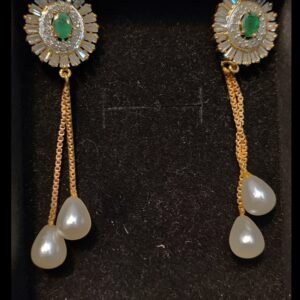 Emerald Sunburst Dangles