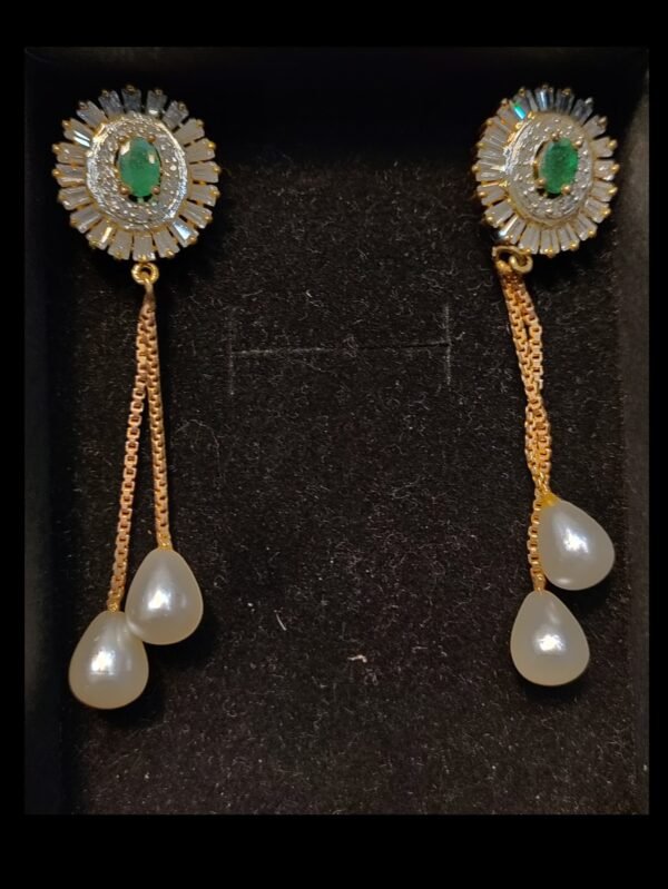 Emerald Sunburst Dangles