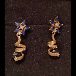Sapphire Vortex Earrings