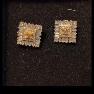 Gilded Geometric Earrings