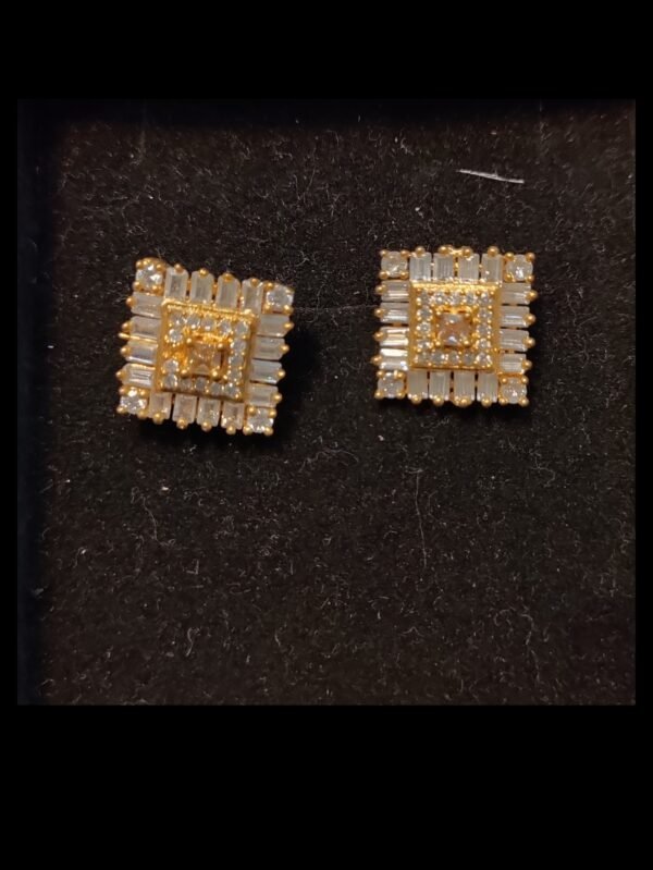 Gilded Geometric Earrings
