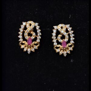 Emerald Sunburst earrings