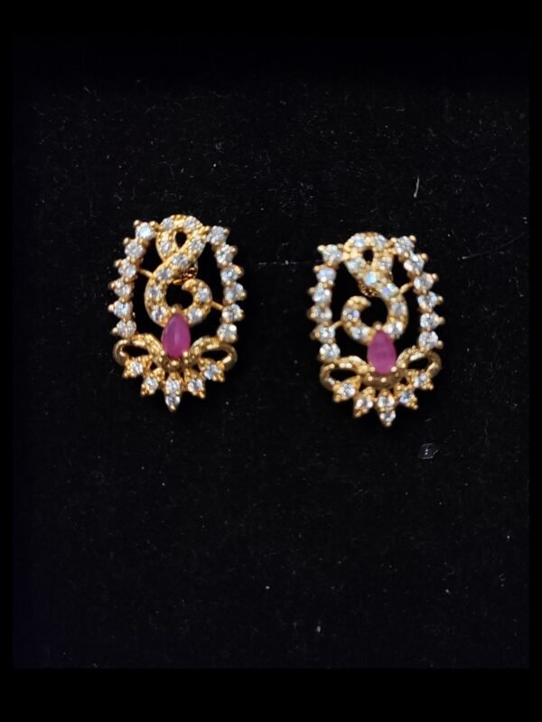 Emerald Sunburst earrings