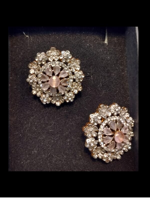 Pink Topaz earrings