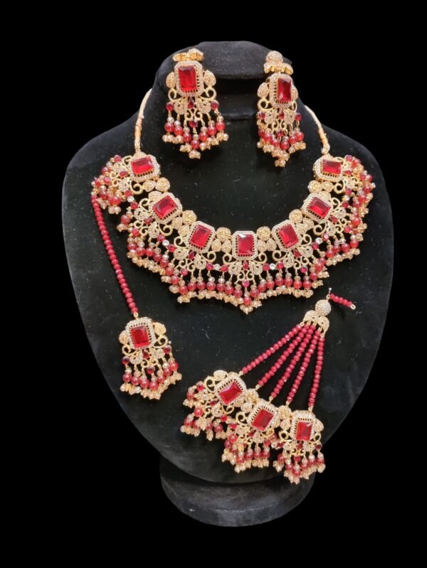 Ruby Radiance Bridal set